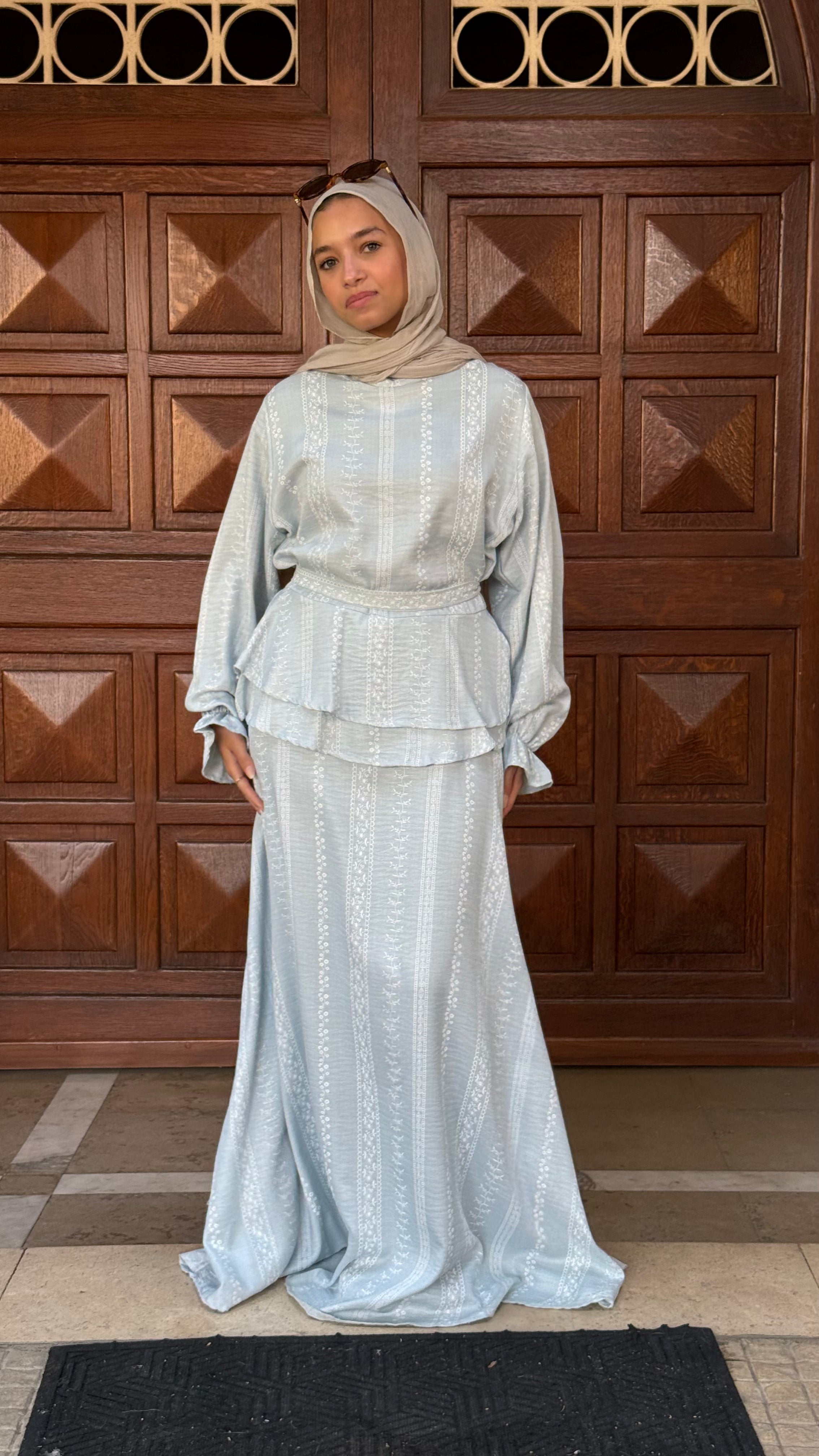 Linen Dress | Baby blue