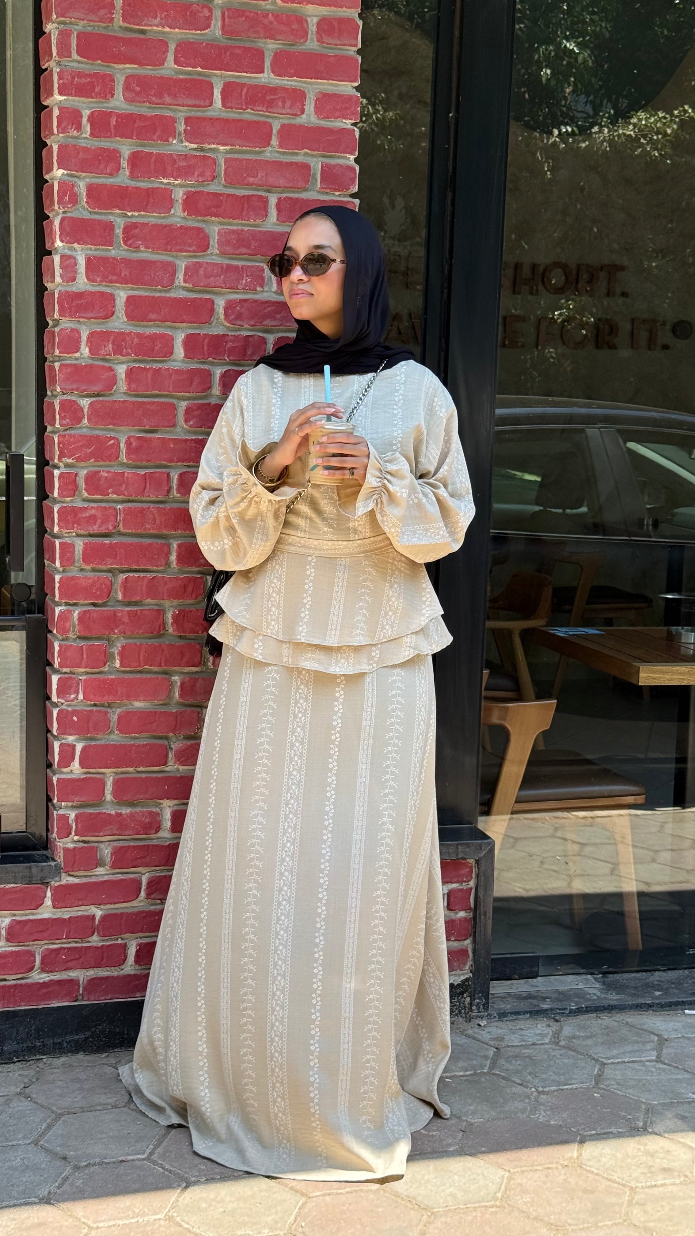 Linen Dress | Beige