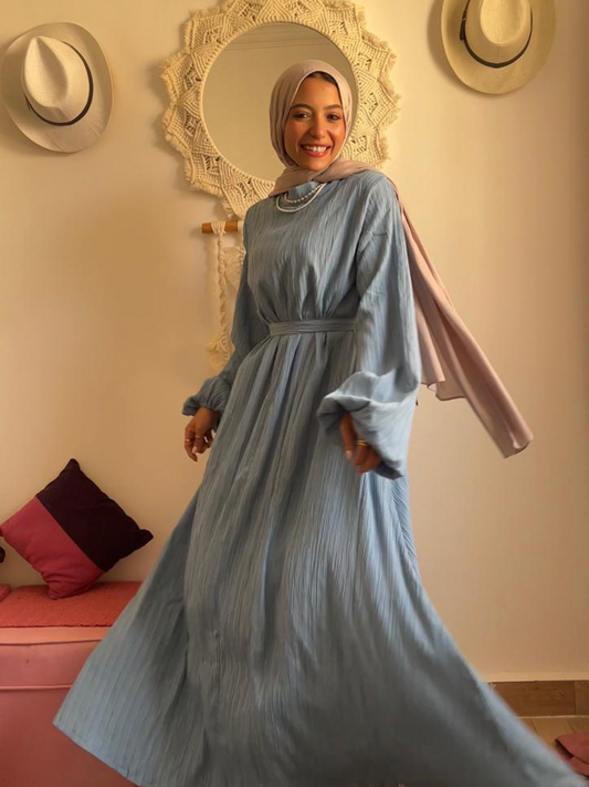 Baby blue modest